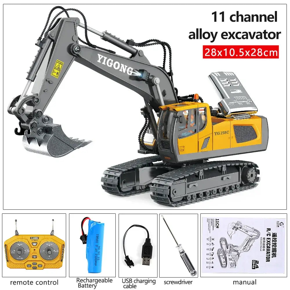 Remote Control Excavator Bulldozer Dump Truck