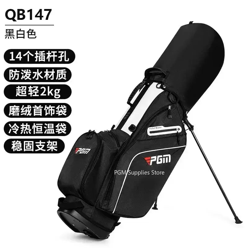 Golf Bags PGM Men Women with shoulder strap and durable canvas design, ideal for stylish and practical golfing.
