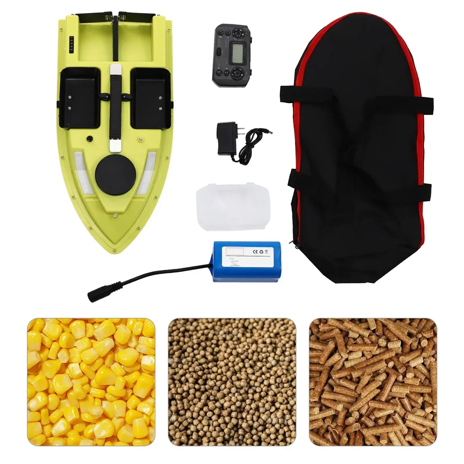 RC Bait Boat 500m/1640.42ft Long-Distance Control 5200mAh