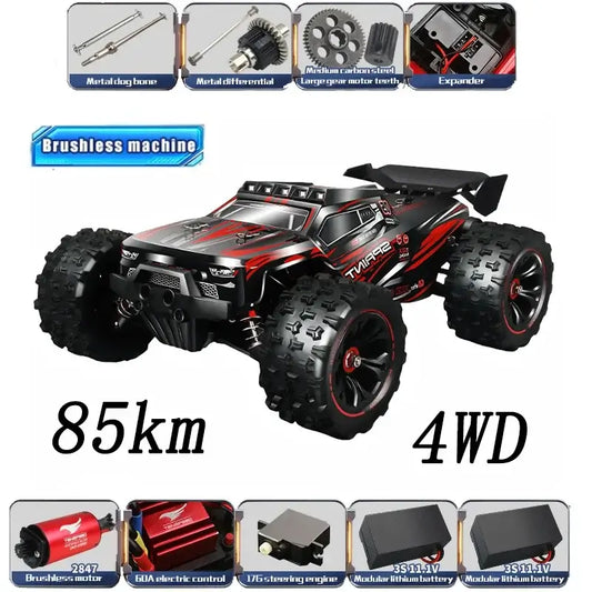 114 85KMH or 50KMH RC Car with LED Sportsman Specialty Products