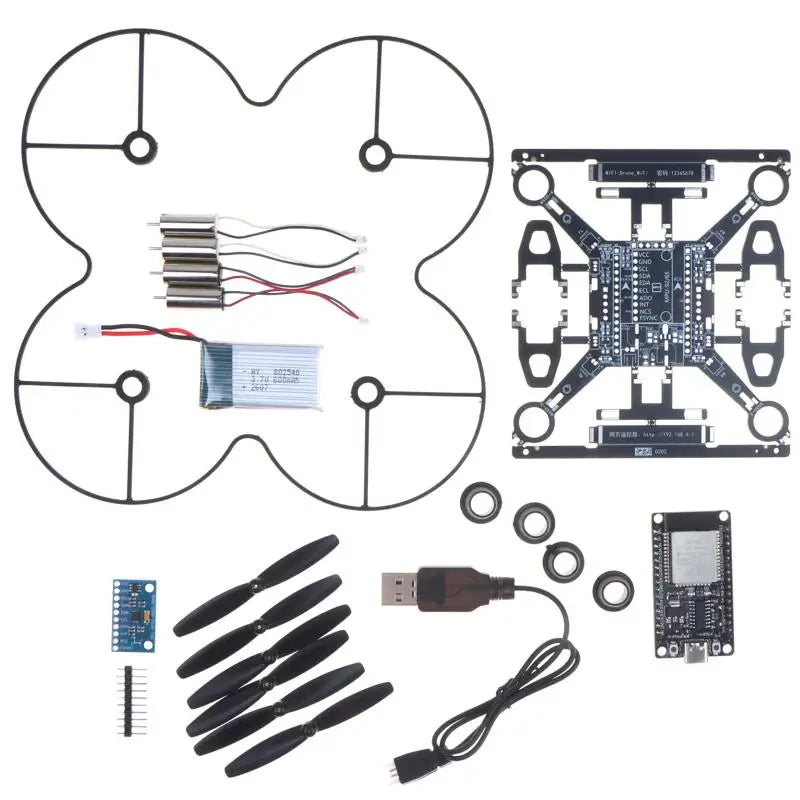 Open Source Mini Programmable DIY Drone with PCB Propeller Guards