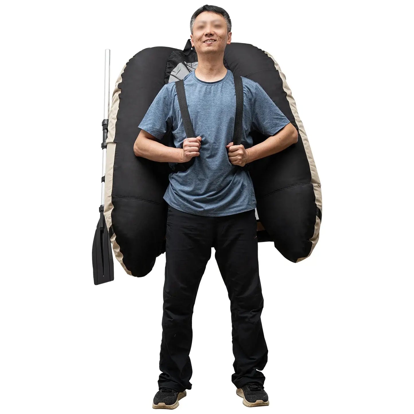 Inflatable Fishing Boat,Portable Oxford Cloth Fishing Boat
