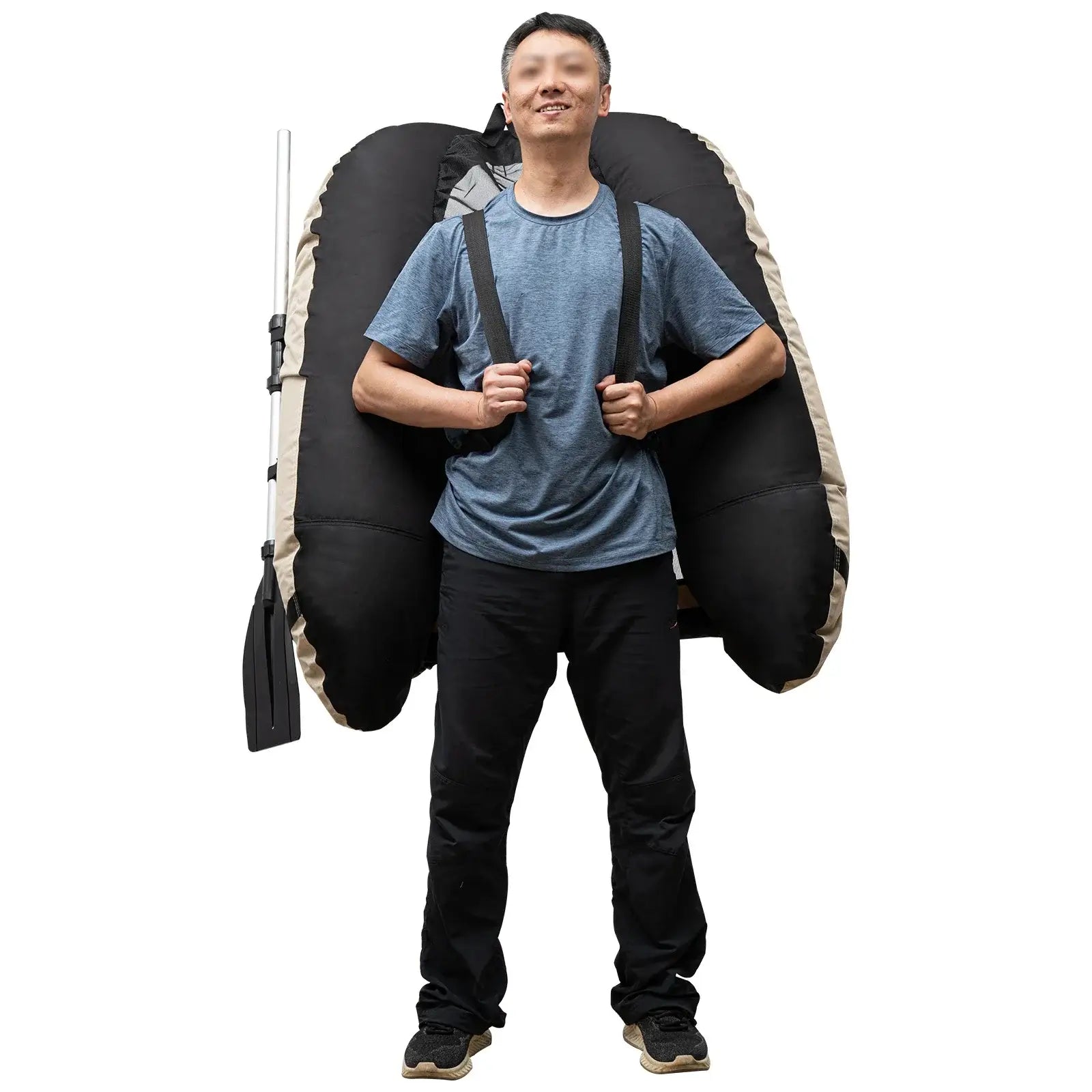 Inflatable Fishing Boat,Portable Oxford Cloth Fishing Boat