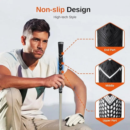 High Traction Non-Slip Golf Grips 13 Pack Advanced Texture Low Taper Control Sportsman Specialty Products