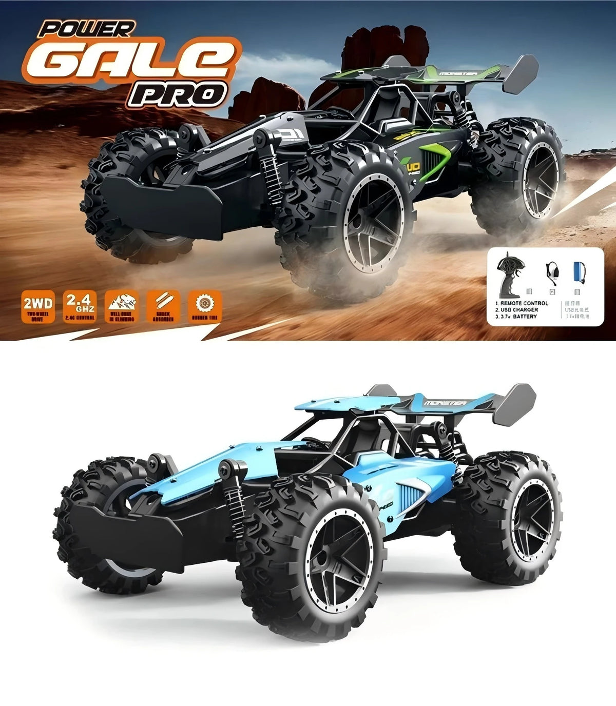RC Car 1:16 Model With LED Lights
