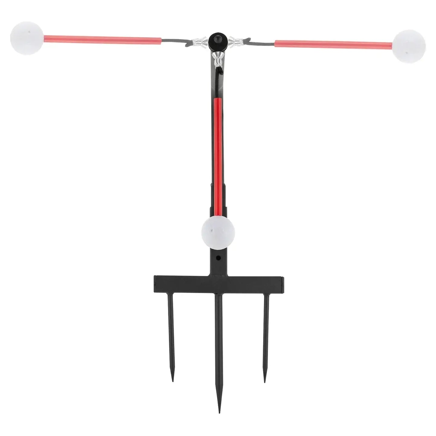 Golf Swing Trainer with red accents and white balls for swing practice, enhancing golf skills and technique.