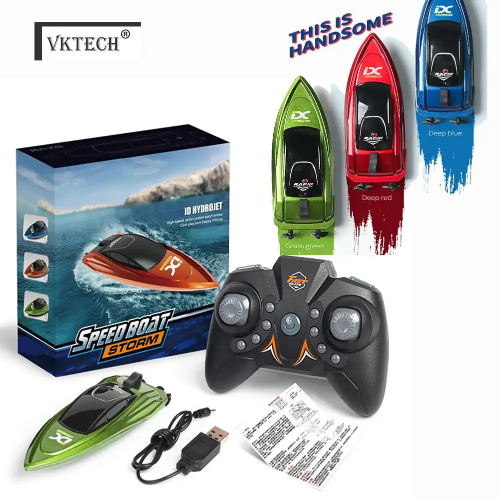 805 Mini RC Boat Radio Remote Controlled One-Button Shift Sportsman Specialty Products
