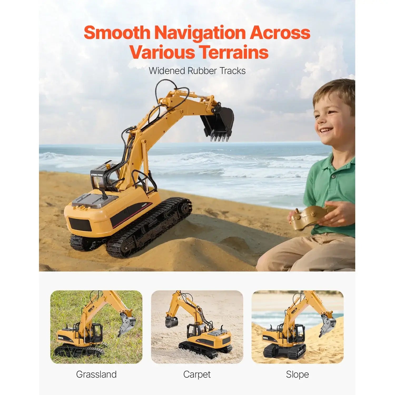VEVOR 2.4G Remote Control Excavator Dump Truck 3 in 1 Sportsman Specialty Products