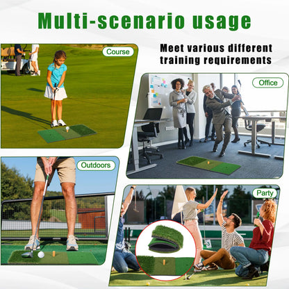 Golf Hitting Mat 30*60Cm Indoor Outdoor Mini Practice Durable