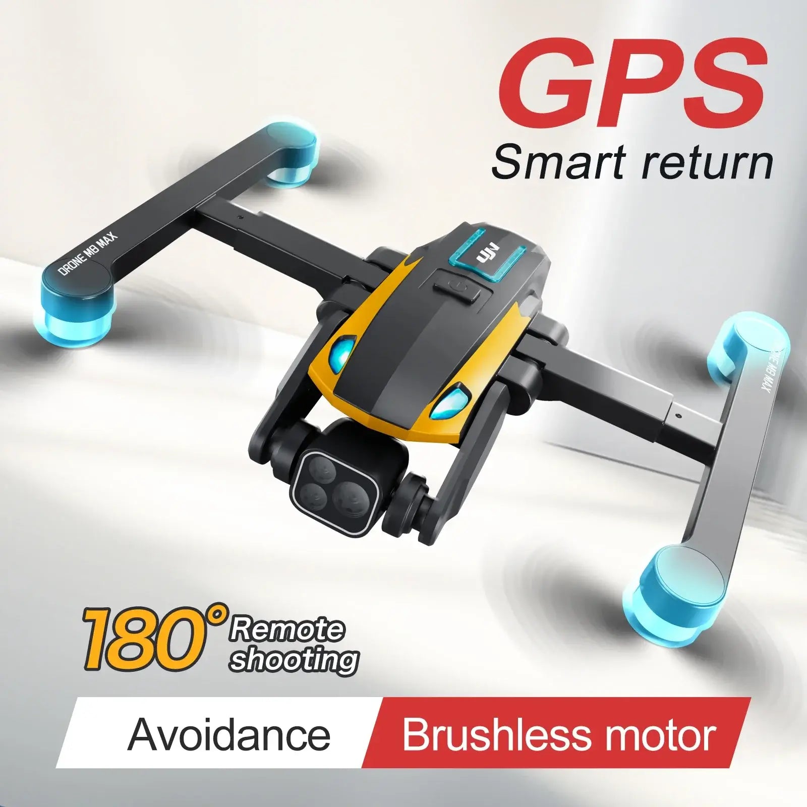 M8 Pro Drone 4k Professional HD 4k Rc Airplane Dual-Camera Sportsman Specialty Products