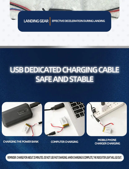 USB dedicated charging cable safe and stable for F-35 Fighter Jet EPP Material With Gyroscope.