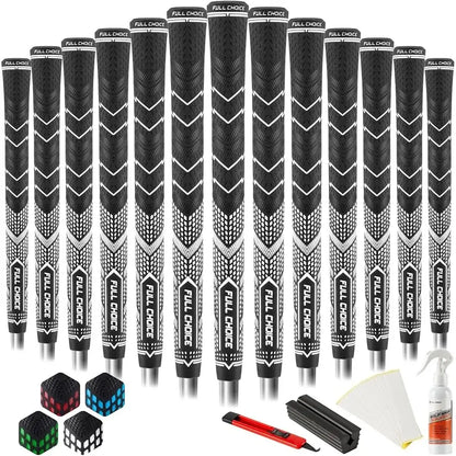 High Traction Non-Slip Golf Grips 13 Pack Advanced Texture Low Taper Control Sportsman Specialty Products