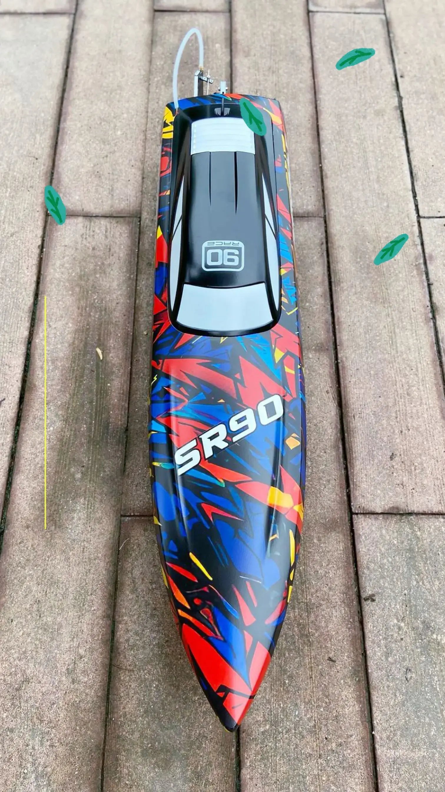 31.5" Large Remote Control Boat for Adults 798-4P Pro Brushless Speedboat 80km/h+ , Two 5200 mAh Battery for Power at Same time, Sportsman Specialty Products