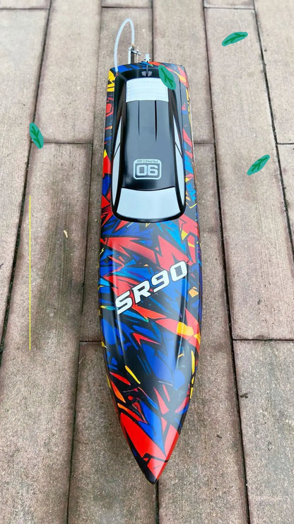 31.5" Large Remote Control Boat for Adults 798-4P Pro Brushless Speedboat 80km/h+ , Two 5200 mAh Battery for Power at Same time, Sportsman Specialty Products