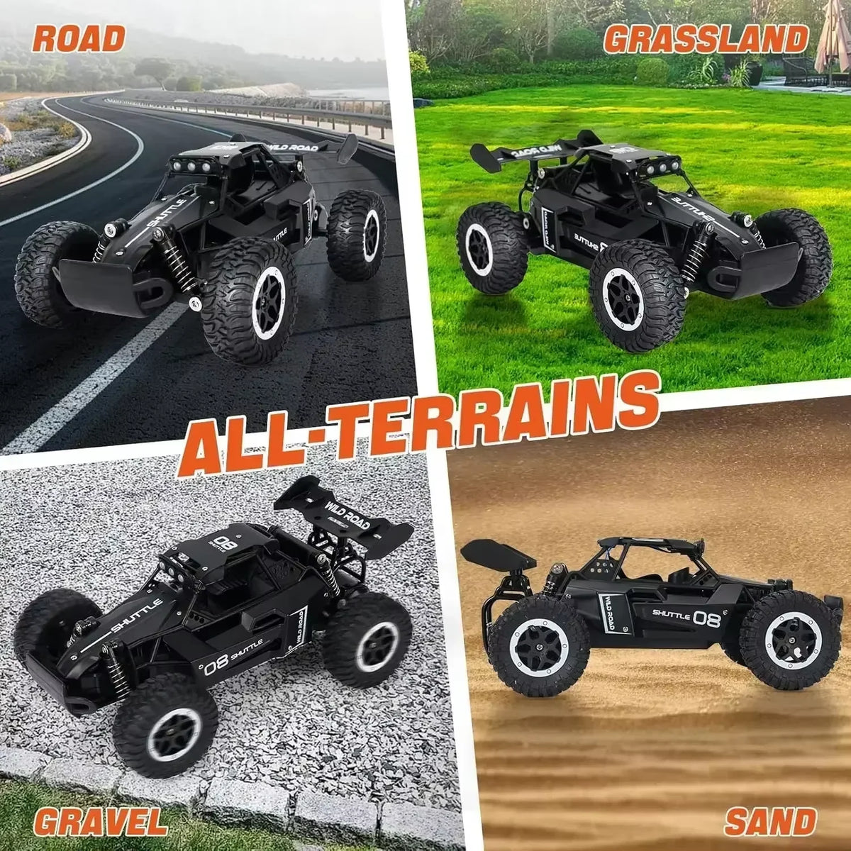 Rc Cars 1:16 2WD Off-Road RC Truck All Terrain