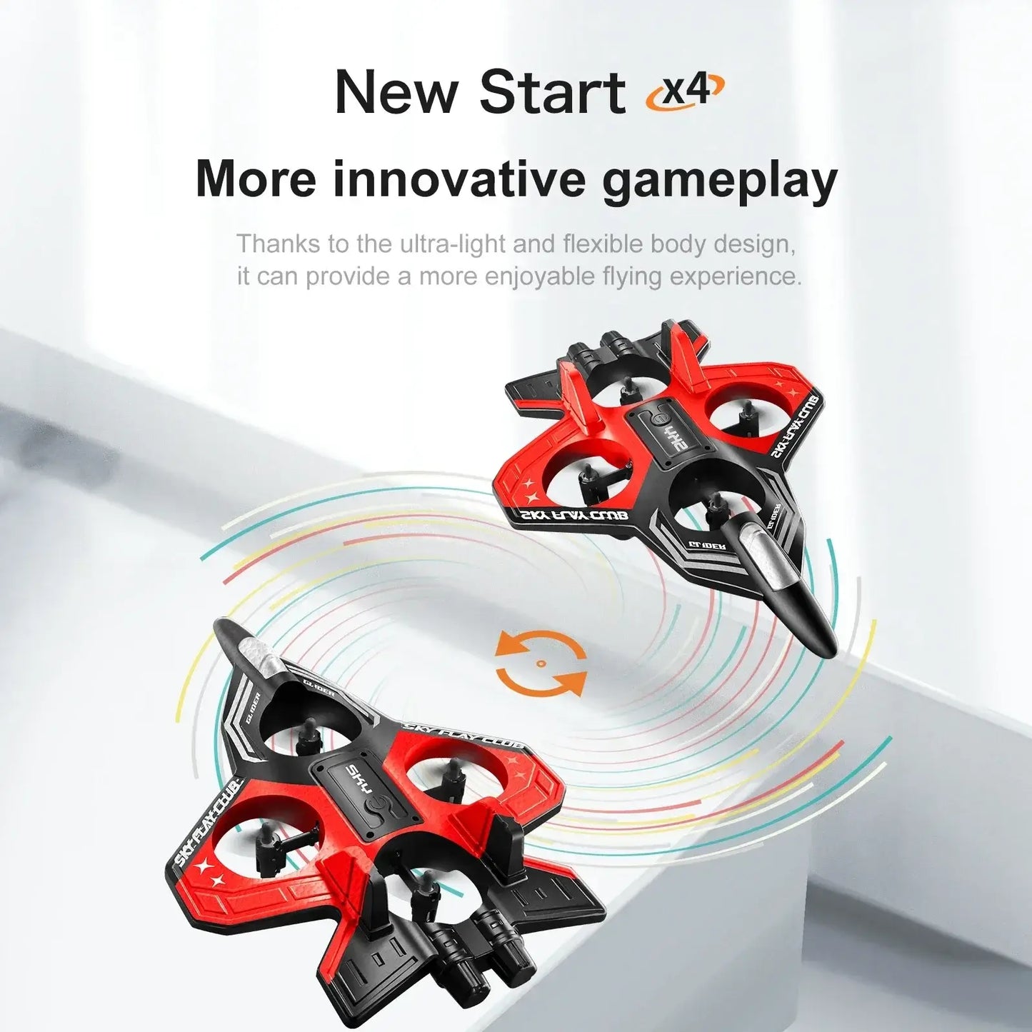 YP3 foam aircraft drone showcasing lightweight design and innovative gameplay features.