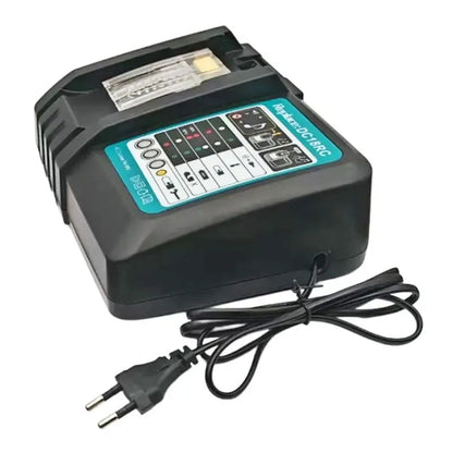 Lithium Ion Battery 3A Charger DC18RC for Makita 18V 14.4V with power cable and charging indicators