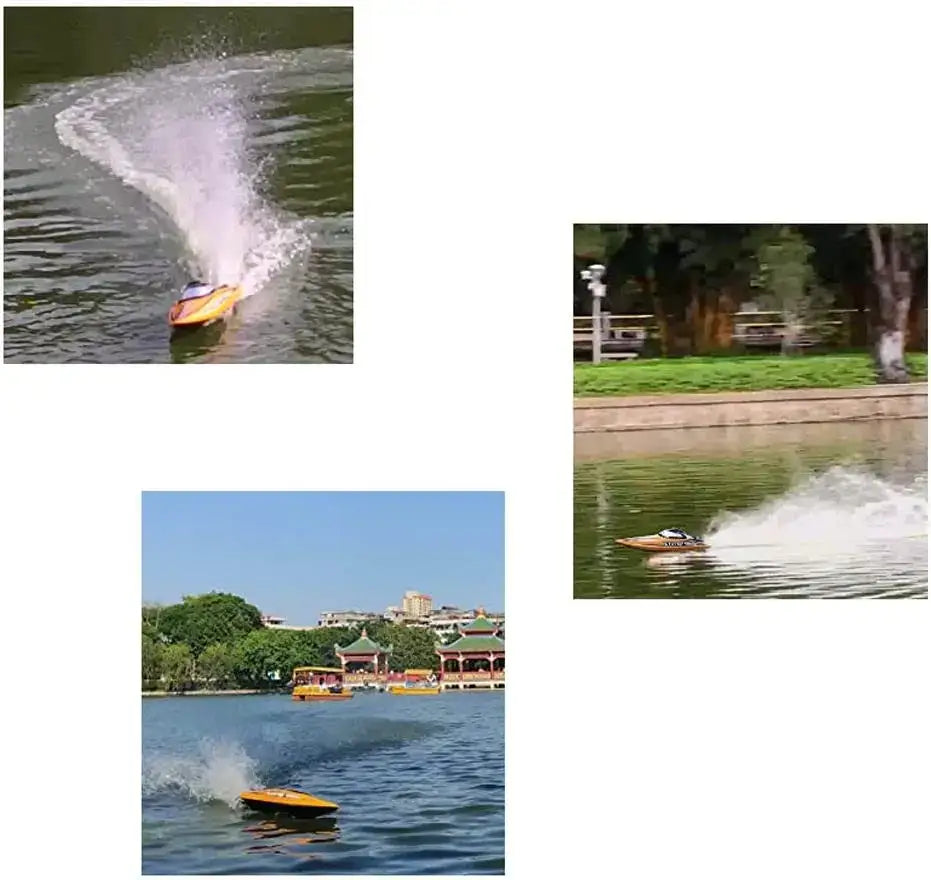 31.5" Large Remote Control Boat for Adults 798-4P Pro Brushless Speedboat 80km/h+ , Two 5200 mAh Battery for Power at Same time, Sportsman Specialty Products