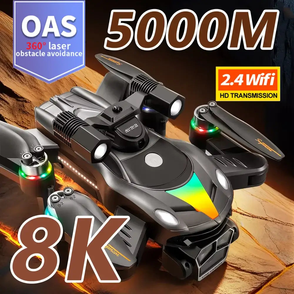 KBDFA V188 Drone 8K HD Aerial Professional Dual Cameras Optical Sportsman Specialty Products