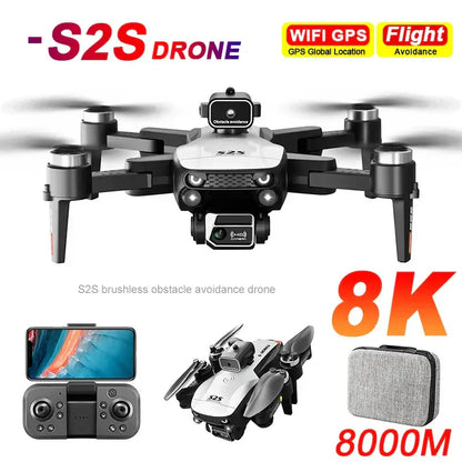 S2S Mini Drone 4k 8K HD Camera Obstacle Avoidance Aerial Photography Sportsman Specialty Products