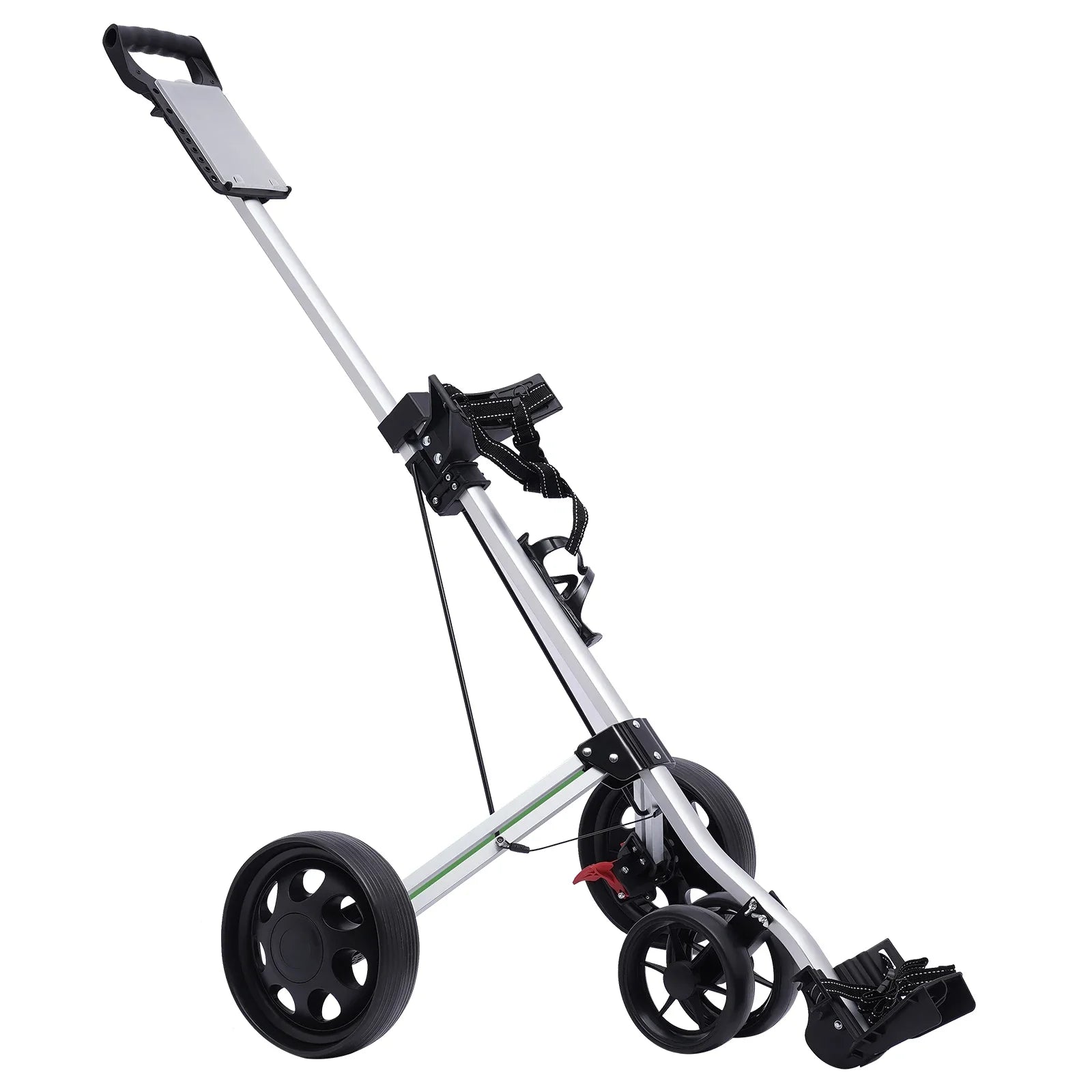 Sportsman Specialty Products 3 Wheel Push Pull Golf Cart Foldable Lightweight Golf Push Cart