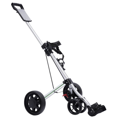 Sportsman Specialty Products 3 Wheel Push Pull Golf Cart Foldable Lightweight Golf Push Cart