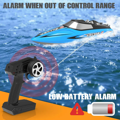 VOLANTEXRC RC Boat Racing High Speed Boat Control 2.4GHZ 48kmhExperience high-performance RC boating with the VOLANTEXRC Racing Boat, engineered for speed enthusiasts and competitive pilots. This 2.4GHz remote-controlled vessel delivers impressive 48 km/h