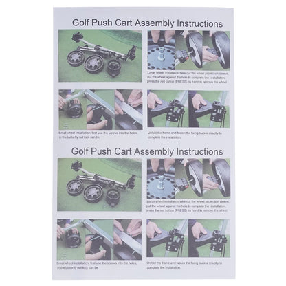 Sportsman Specialty Products 3 Wheel Push Pull Golf Cart Foldable Lightweight Golf Push Cart