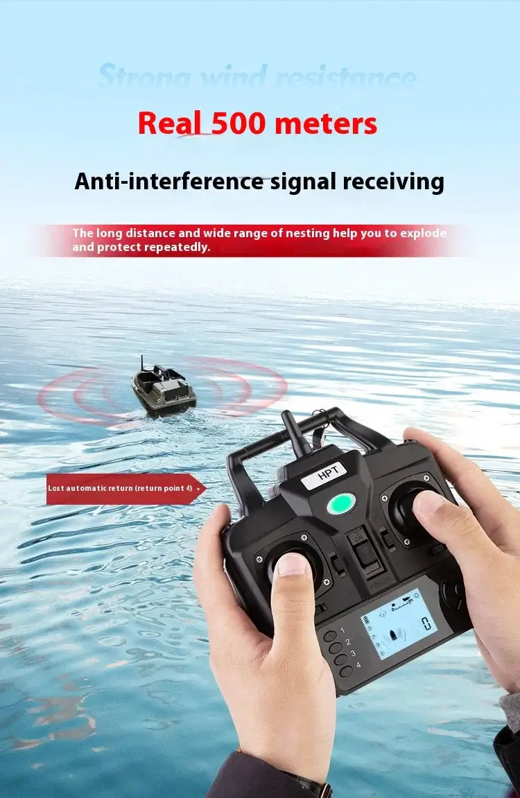 Rc Bait Boat 500m Auto Driving Return V900 Gps 40 Points Sonar Sportsman Specialty Products