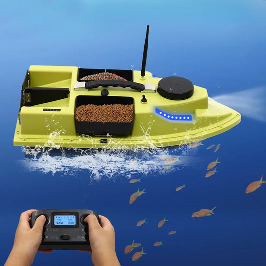 GPS RC Bait Boat for Fishing w/5200mAh Battery LED Screen Fishing Bait Boat Sportsman Specialty Products
