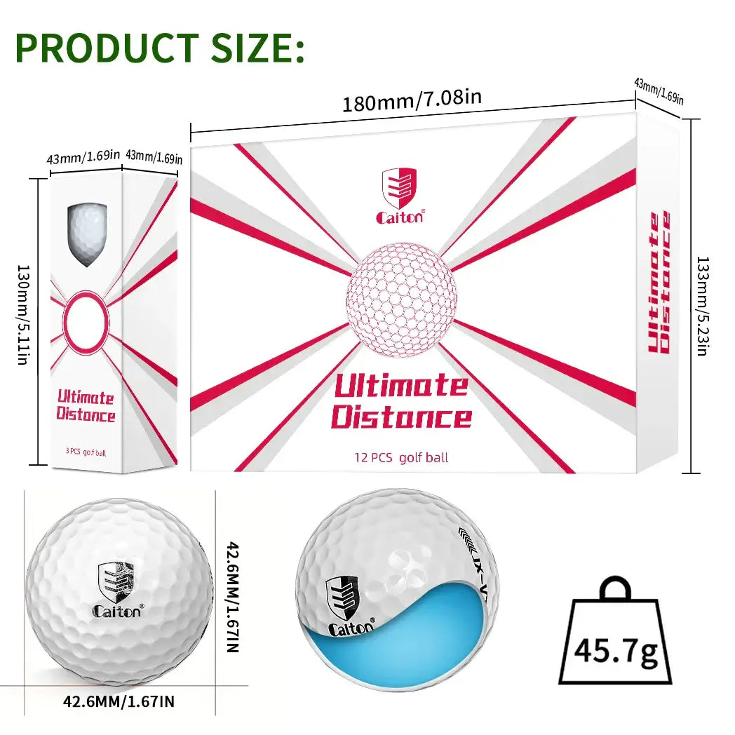 Caiton - Ultra-long distance golf ball, double core Sportsman Specialty Products