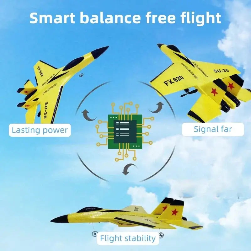 SU35 RC Plane FX620 FX820 2.4G Remote Control Flying Model Glider Airplane Sportsman Specialty Products