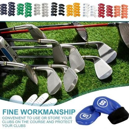 Golfs Iron Cover Iron Head Cover Golfs Head Cover Color PU Leathers Sportsman Specialty Products