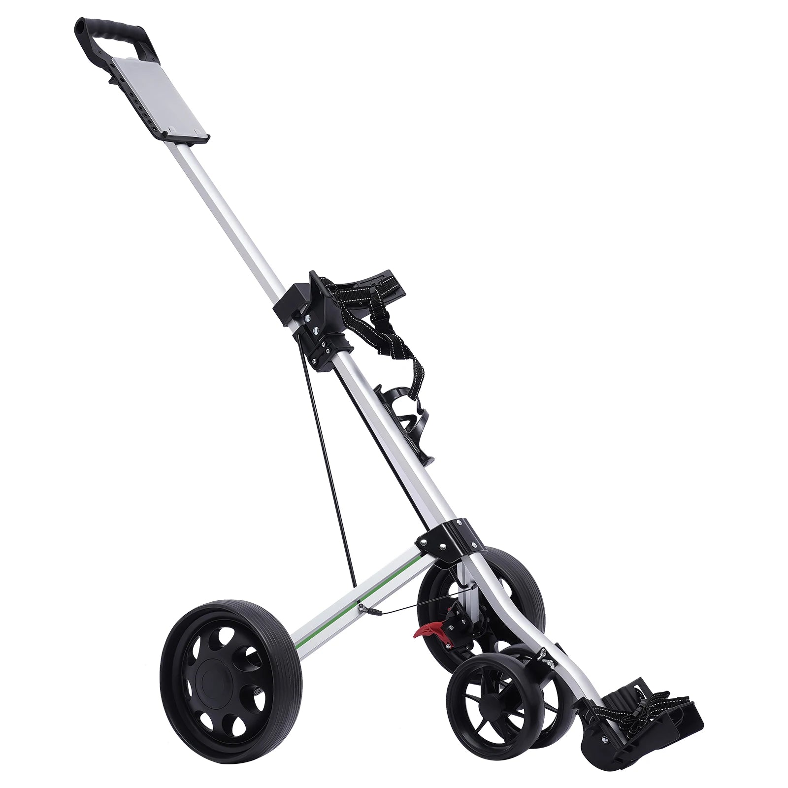 Sportsman Specialty Products Unisex Multi-functional 3-wheel Foldable Golf Push Cart Portable Lightweight