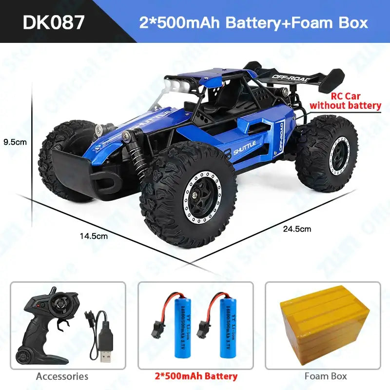 RC Car With LED Lights 2WD Off-road ZWN 1:16 Sportsman Specialty Products