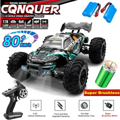 Super Brushless 80KM or 50KM/H 4WD RC Car With LED Sportsman Specialty Products