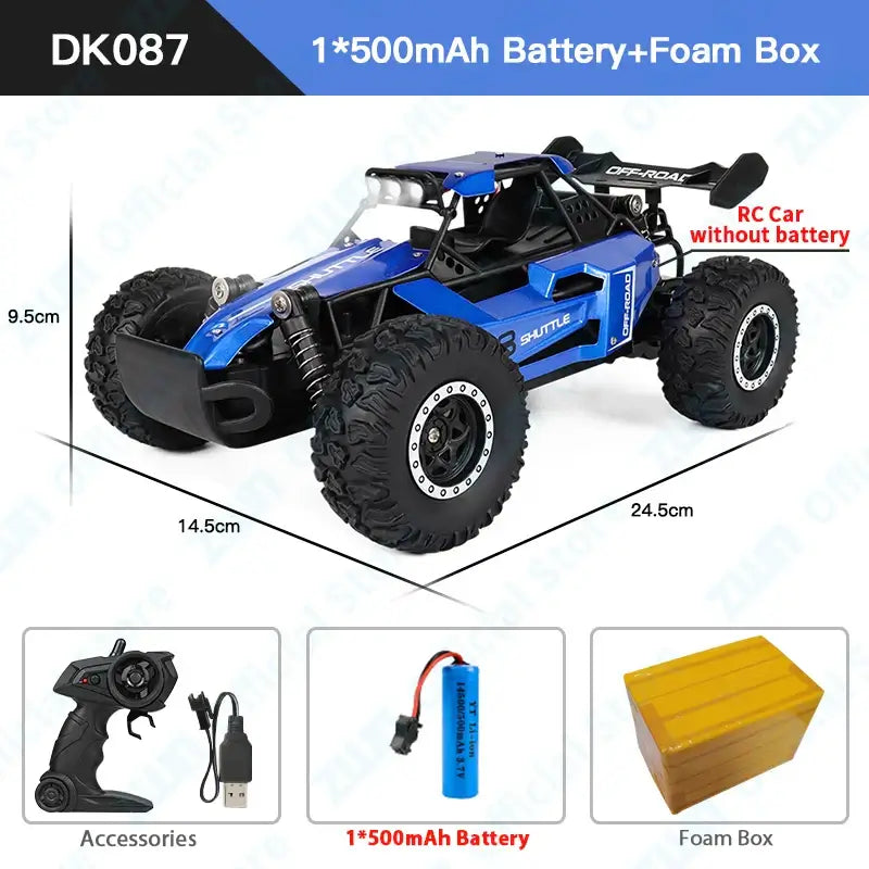 RC Car With LED Lights 2WD Off-road ZWN 1:16 Sportsman Specialty Products