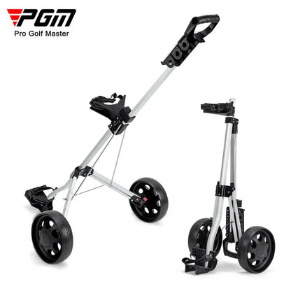 PGM Golf Trolley 2 Wheels Foldable Hand Push Pull Bag
