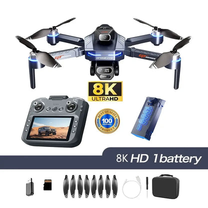  GT8 Drone 4K Professional Dual Camera with 4.3 inch remote control and high definition dual lens features.
