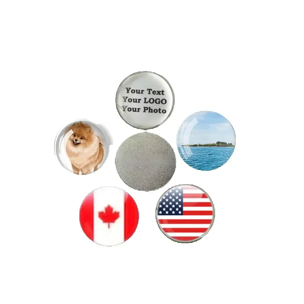 10pcs Custom Logo Golf Ball Marker Personalized Design Picture Golf