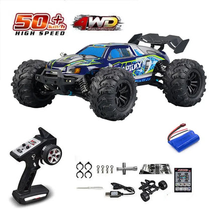 75KMH or 50KMH 4WD RC Car with LED Remote Control Cars# 1:16 75KM/H or 50KM/H 4WD RC Car with LED Remote Control Cars Experience high-performance off-road racing with this dual-speed 4WD RC car, engineered for both competitive enthusiasts and casual drive