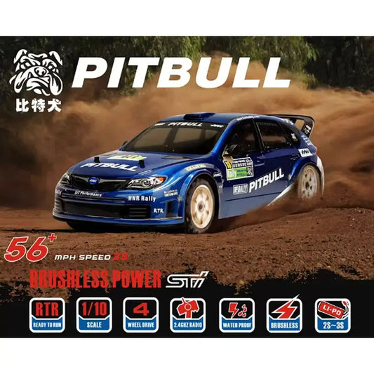 New 110 RC Cars RC HNR Hongnuo H9804SR PITBULL 4WD off-road rally car with brushless power and high speed.