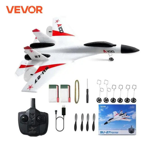 VEVOR SU27 RC Plane 2.4G  Remote Control Flying Model Glider Airplane