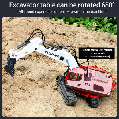 RC Excavator Dumper with Light Music Sportsman Specialty Products