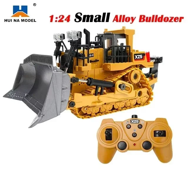HUINA 1554 RC Bulldozer Remote Controlled Truck Tractor
