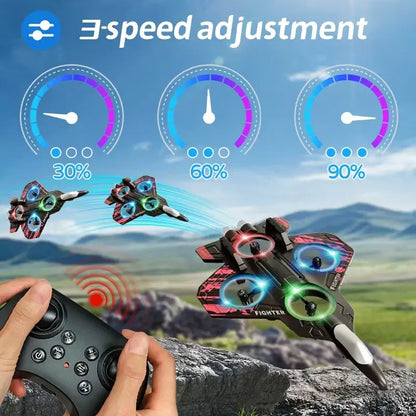 L101 RC Foam Airplane Glider Flying 2.4G With LED Lights