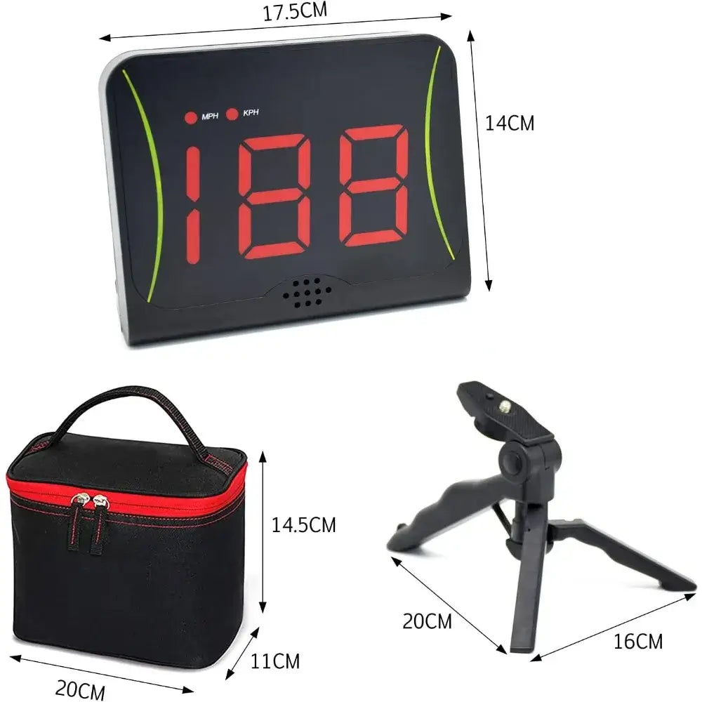 Swing Shoot Pitch Speed Radar with Red Digital Display Sportsman Specialty Products