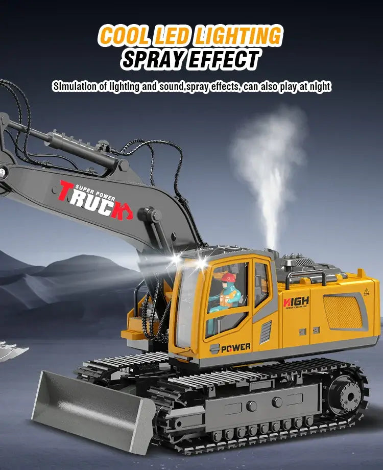 RC Excavator 17CH Remote Control Truck 2.4G RC Crawler Sportsman Specialty Products