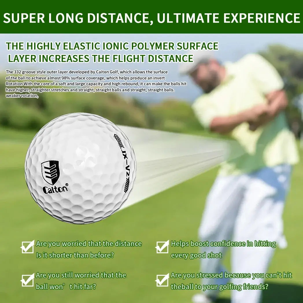 Caiton - Ultra-long distance golf ball, double core Sportsman Specialty Products