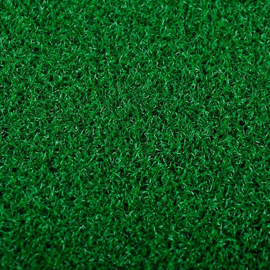 Close-up of the PGM DJD003 Golf Swing Mat non-slip artificial turf, showcasing its vibrant green texture.